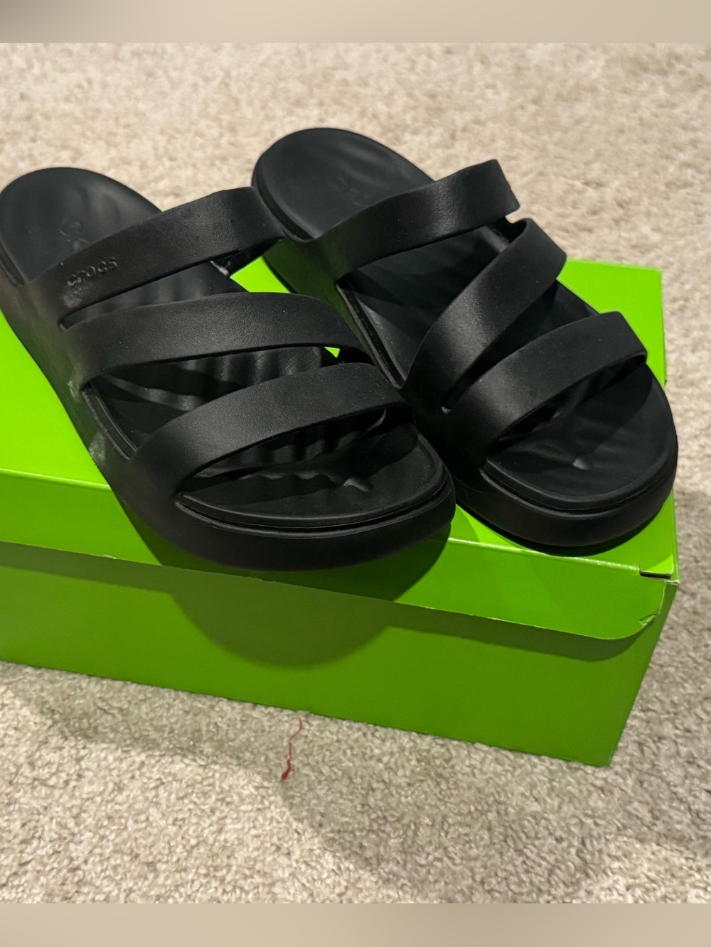 CROCS Women’s Triple-Strap Slide Sandals